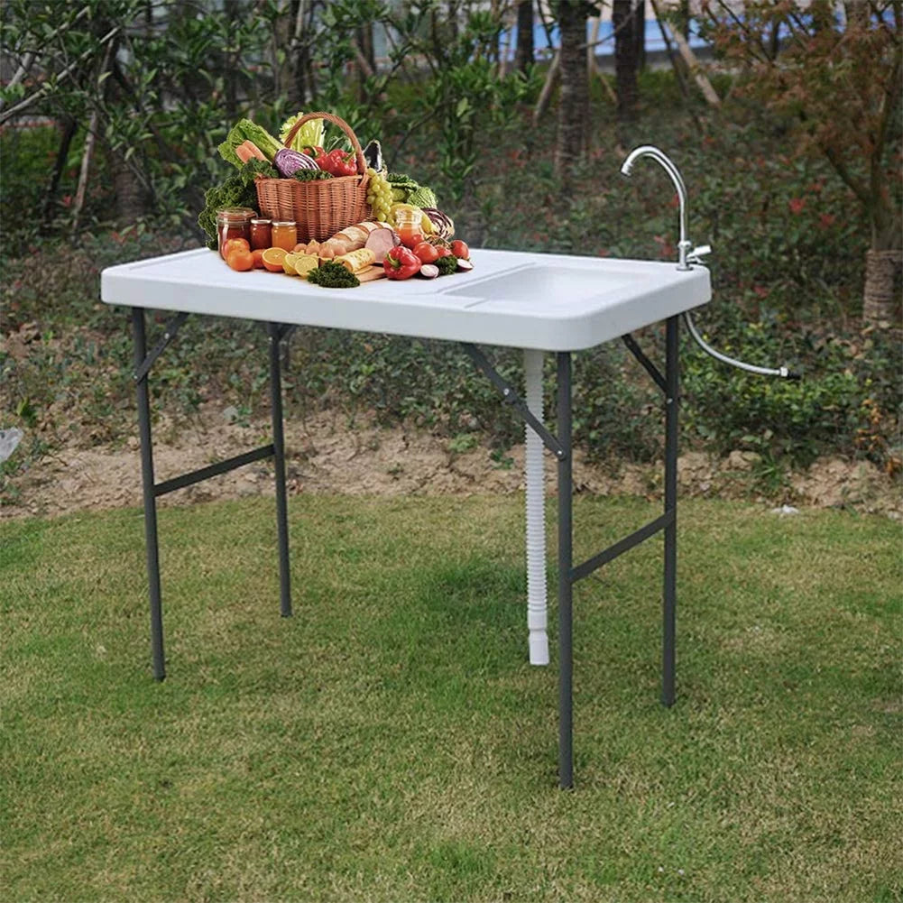 Modern Home Portable Folding Outdoor Fish Fillet Table for Cleaning/Cutting