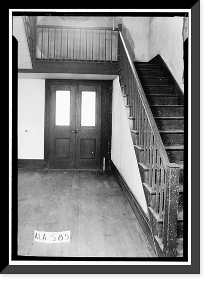 Historic Framed Print, Rush-Thornton House, U.Size. Highway 29, Tuskegee, Macon County, AL - 5, 17-7/8" x 21-7/8"