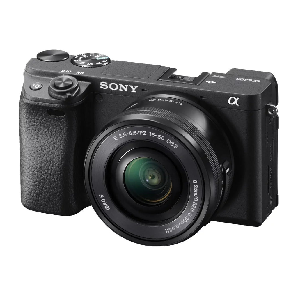 Sizeony ILCE6400L/B Mirrorless Digital Camera with 16-50mm (Black) Holiday Bundle