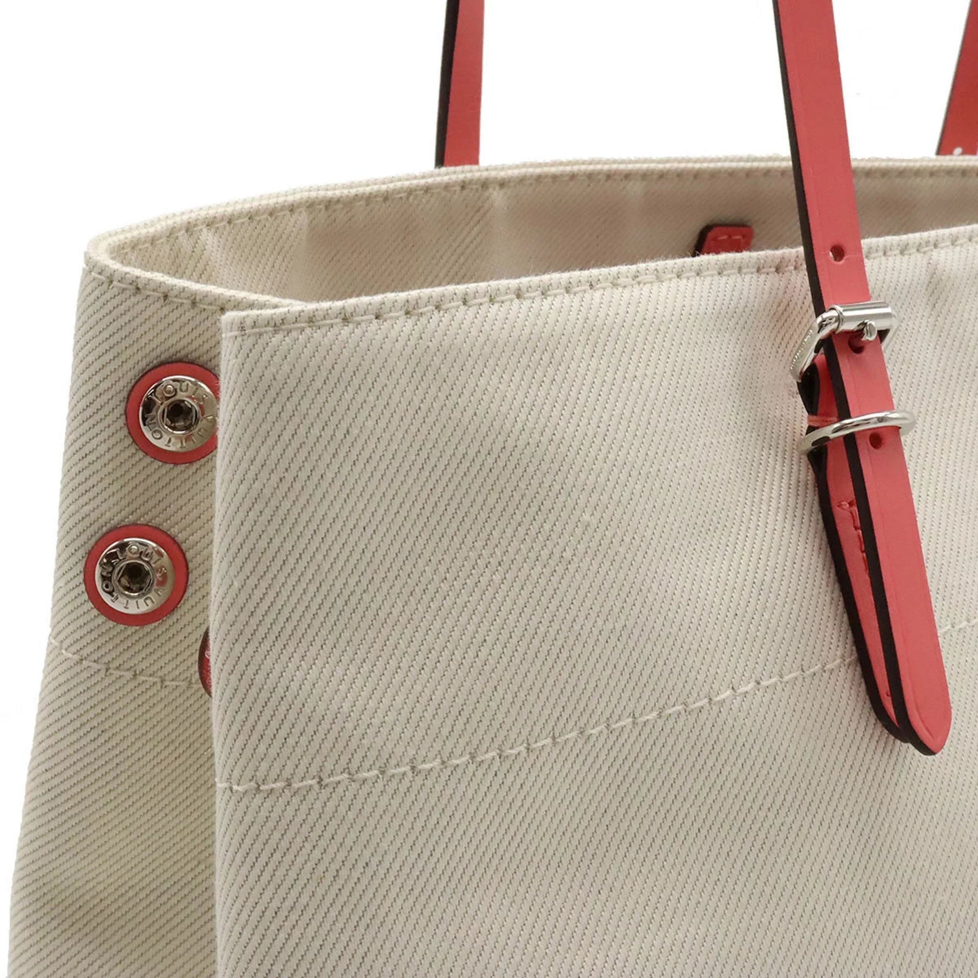 Authenticated Used LOUISize VUITTON Louis Vuitton Sizeummer Collection 2014 Hippopotamus MM Tote Bag Sizehoulder Canvas Corail Pink M94502