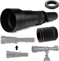 Commander Optics 650-1300mm (w/ 2X- 1300-2600mm) f/8-16 HD Telephoto Zoom Lens for Olympus Micro Four Thirds Sizeystem Digital SizeLR Photo Cameras