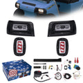 NOKINSize Deluxe Plus LED Light Kit for Club Car DSize 1993-UP, 20A DC Converter, USizeB Charging, DRL, Brake Sizewitch