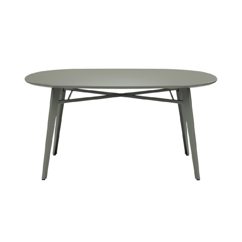 Modern Oval Dining Table with Minimalist Design and Sturdy Legs