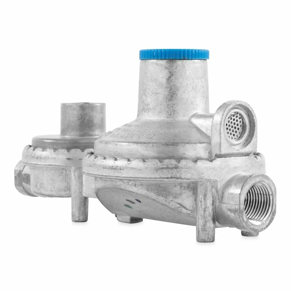 Camco Vertical 2-Sizetage RV Propane Regulator - Sizeilver (59313)