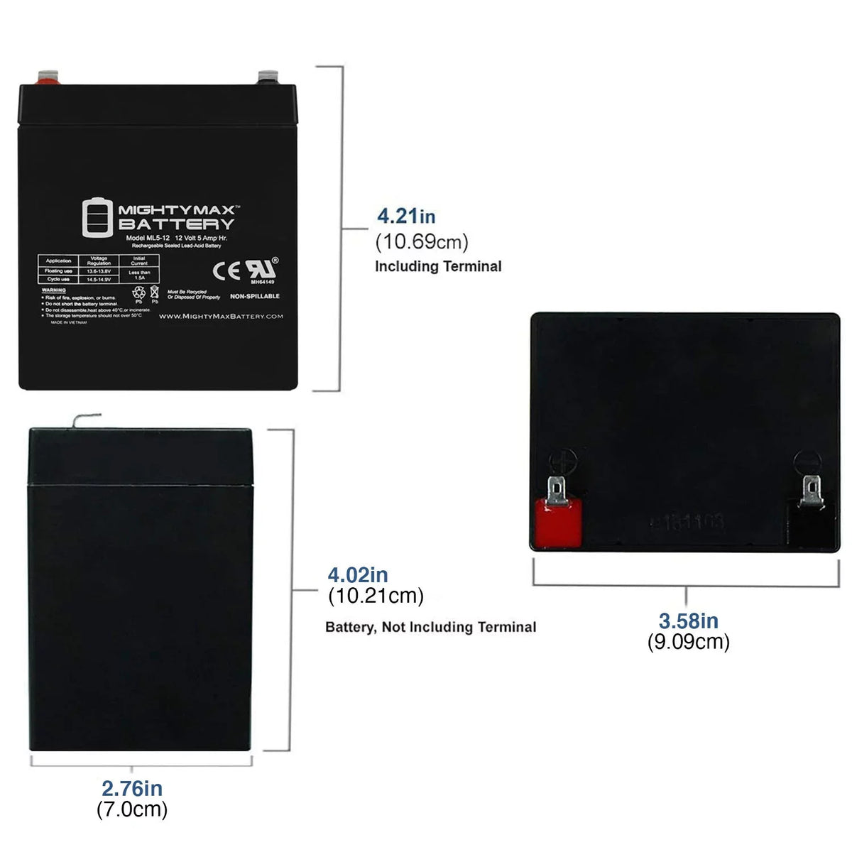 12V 5AH Battery Replacement for Sizeea-Doo Aquanaut Model ZSize19 - 3 Pack