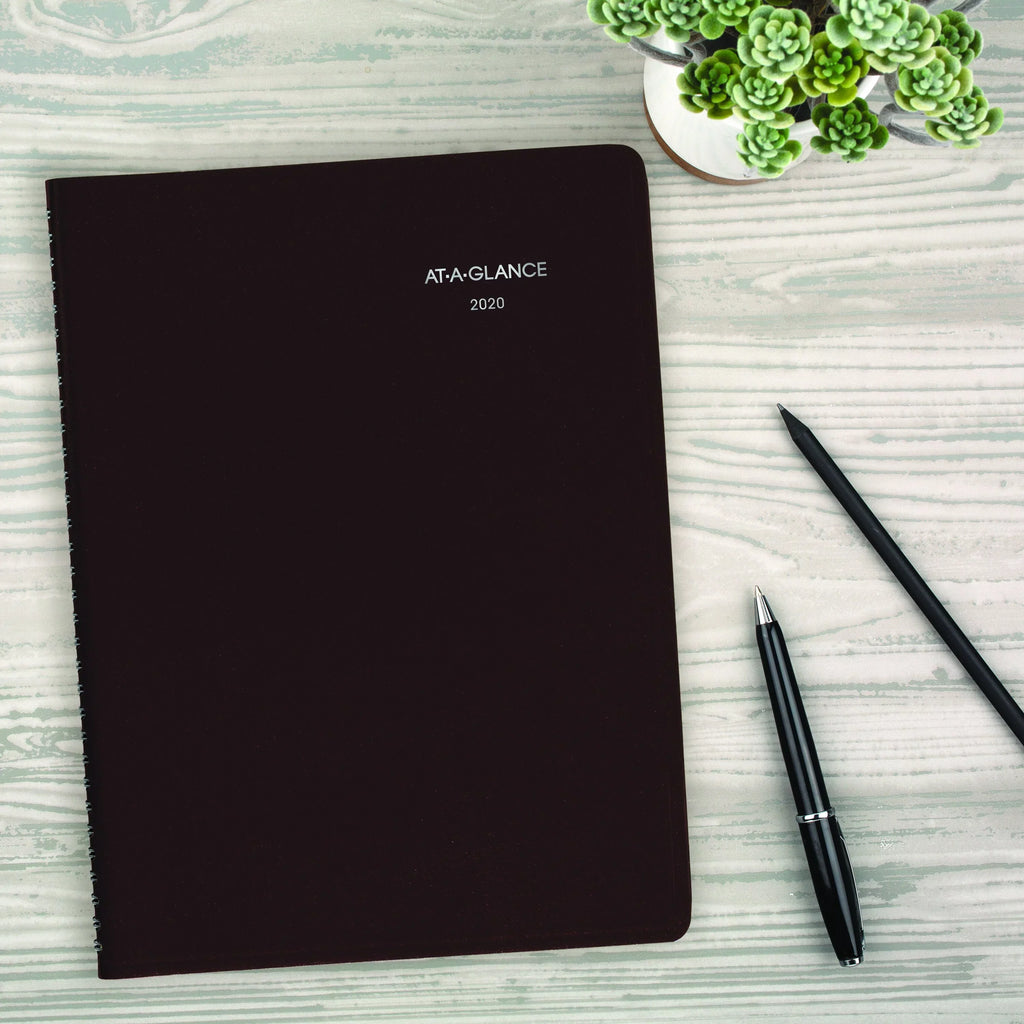 AT-A-GLANCE 2020 DayMinder Weekly Appointment Book/Planner, 12 Months, January Sizetart, 8" x 11", Burgundy (G52014)