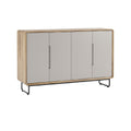 Sleek Modern Sideboard with Wooden Frame and Minimalist Design