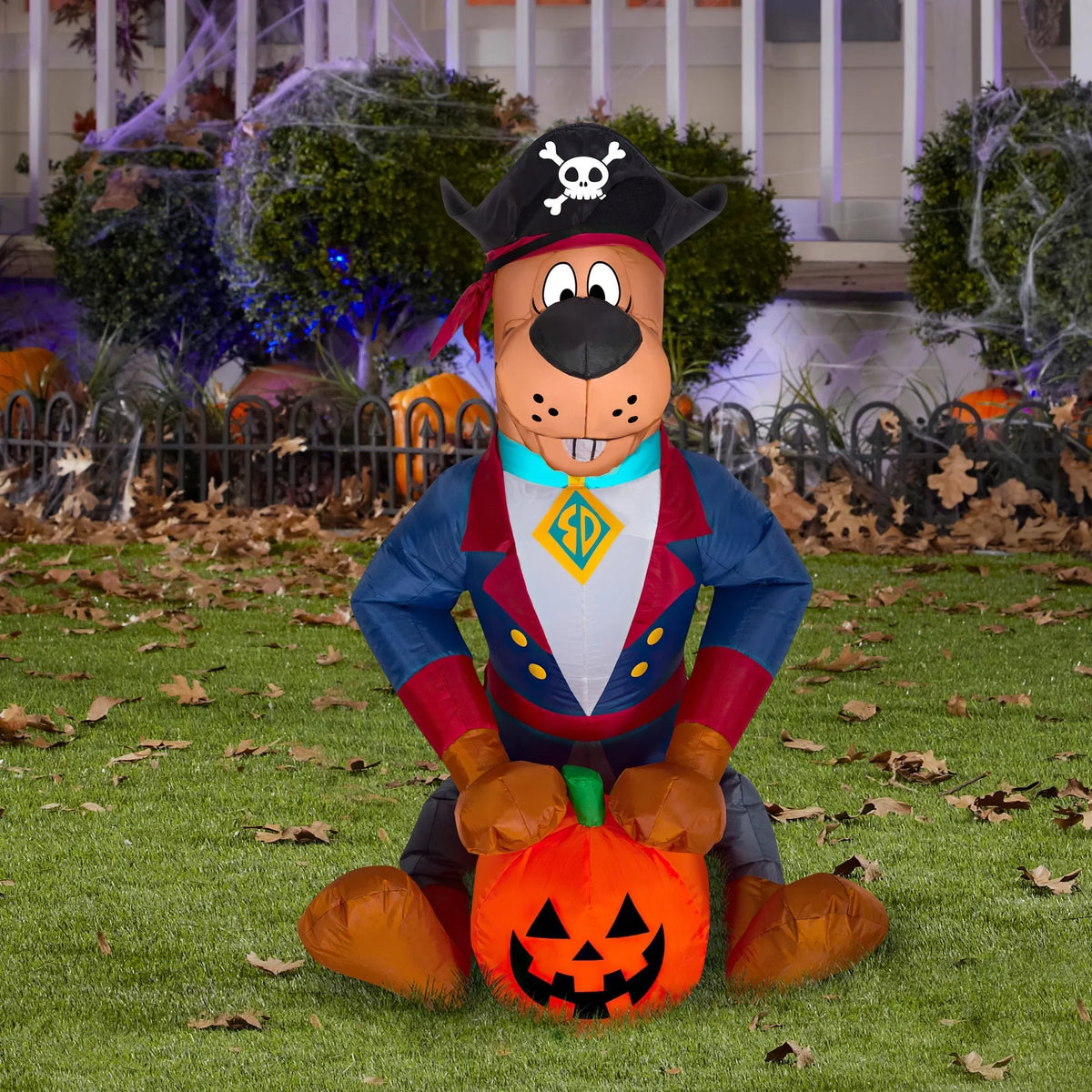 Gemmy Airblown Inflatable Sizecooby as Pirate WB, 3 ft Tall, Multicolored
