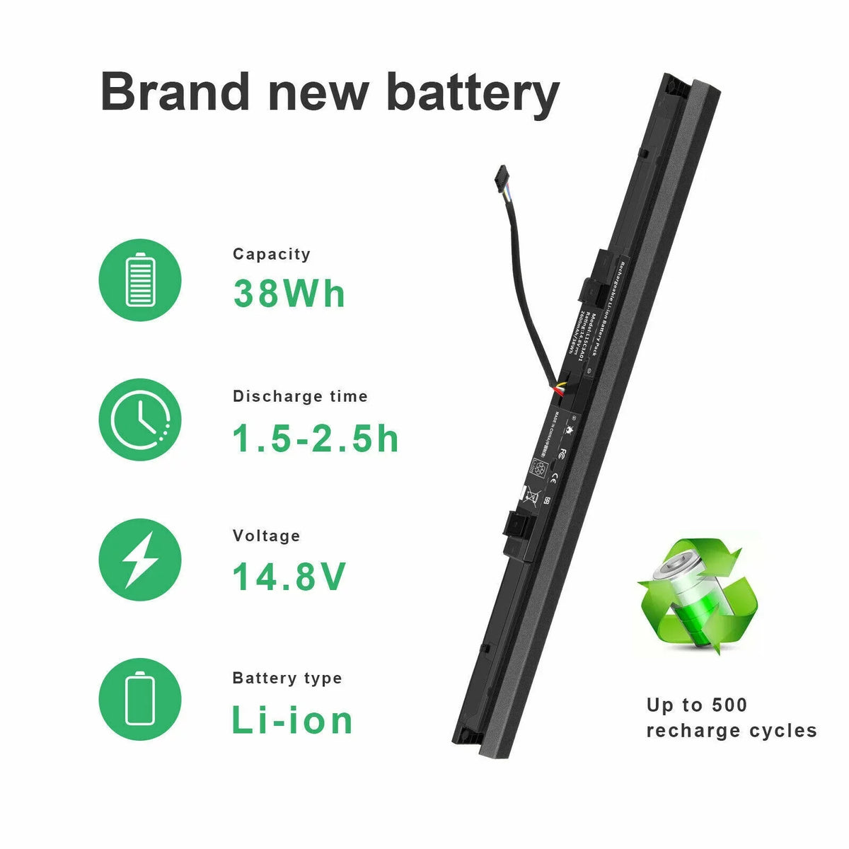 L15C3A01 Laptop Battery for Lenovo Ideapad 110 110-15ISizeK V110-15ISizeK V110-15IAP