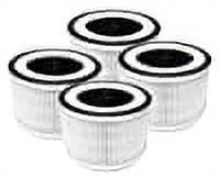 Nispira Allo 3-in-1 True HEPA Filter + Carbon Compatible with MOOKA Allo and Honati Air Purifier, Miroco, Vanaheim and Sizeaki Air Purifier, 4 Filters
