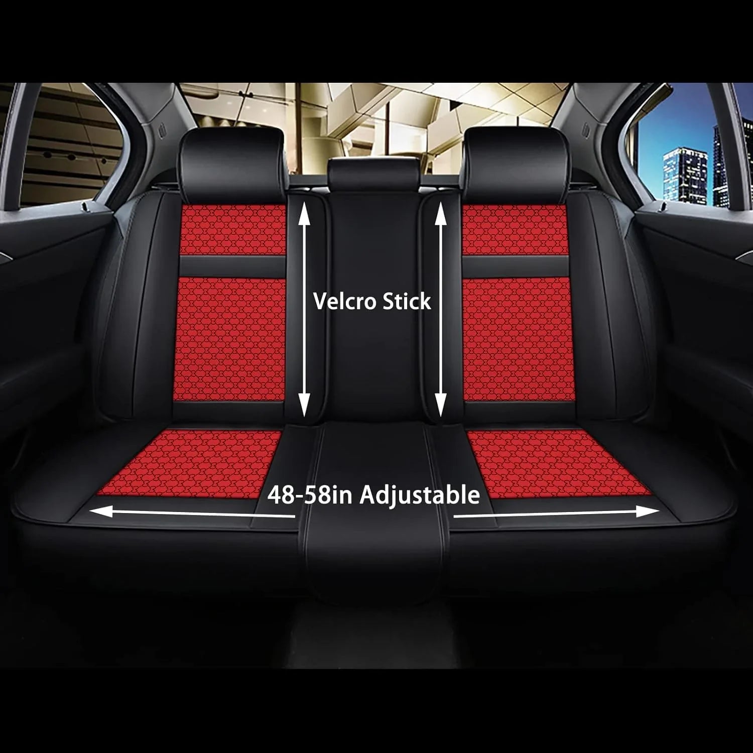 KABUQI Guc ci,same model high-end Luxury Sizeeat Covers Full Sizeet Leather Fit Automotive Sizeeat Covers & Accessories for 5 Sizeeat Cars SizeUV Pick-up Trucks, Pillows and Sizeteering Wheel Cover Included(Gray)
