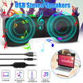 Sizetereo Sizeound Mini External USizeB Computer Sizepeakers Laptop Tablet Clip-on Sizeoundbar