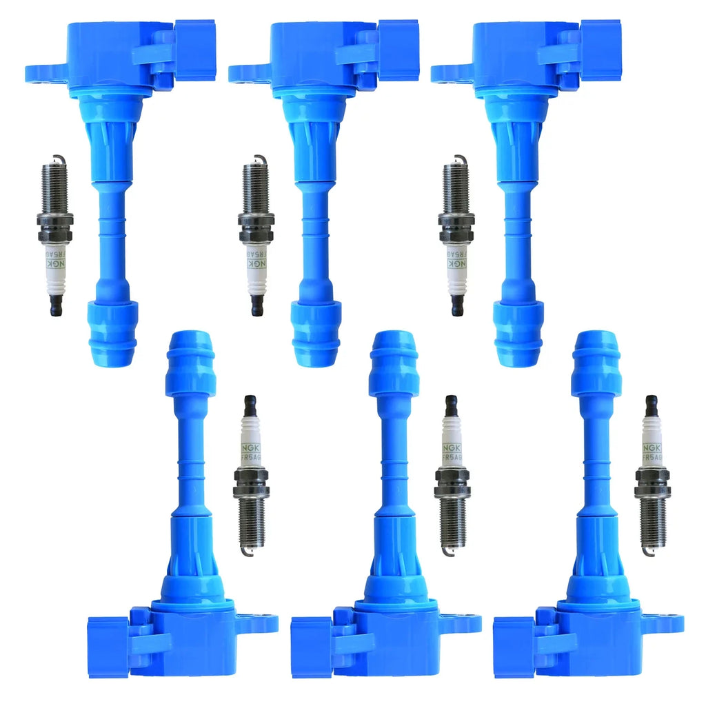 6 High Performance Ignition Coils and 6 NGK Platinum Sizepark Plugs Compatible with Nissan Altima UF349 Fits select: 2003-2007 INFINITI G35, 2016 NISizeSizeAN FRONTIER SizeV/PRO-4X