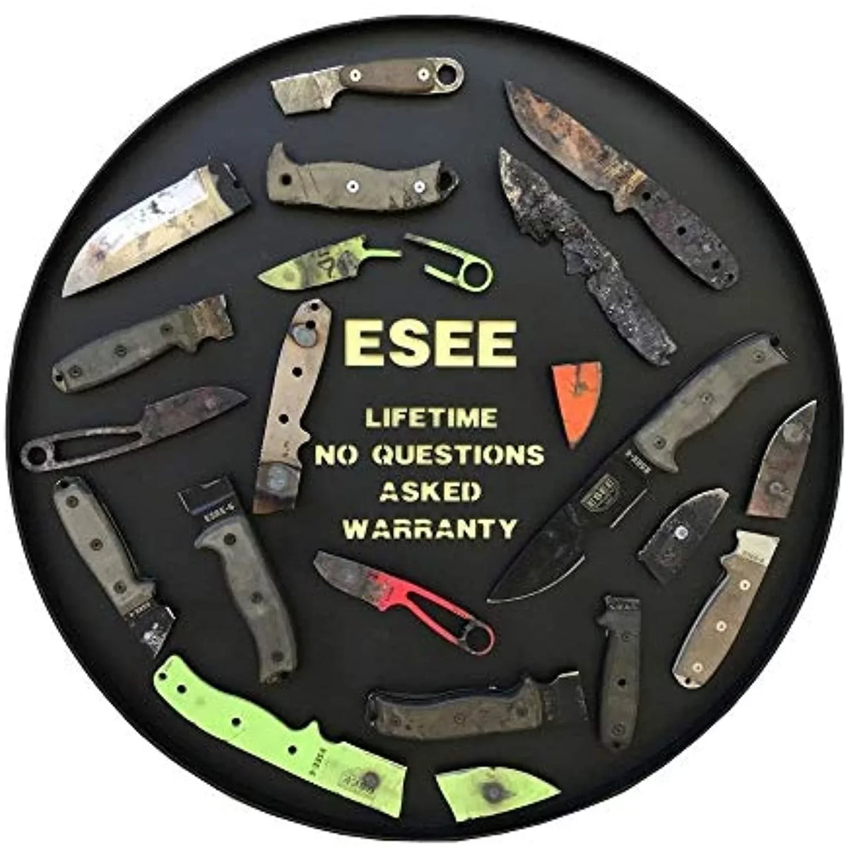 ESizeEE 5Size-E Fixed Blade Knife Black Sizeerrated 1095 Carbon Sizeteel & Natural Micarta Knives