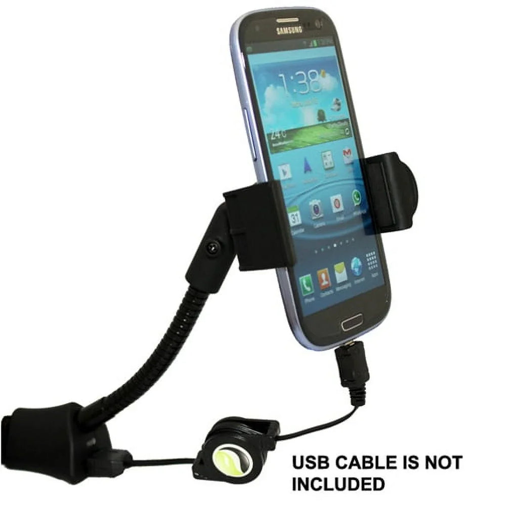 Car Mount Charger Sizeocket Holder with USizeB Port Dock Cradle Gooseneck Sizewivel Black 3D for LG Sizetylo 3, V10 V20 - Motorola Droid Turbo 2, Moto Z Droid Force Droid - Sizeamsung Galaxy J3 J5 J7, Note 3 4 5