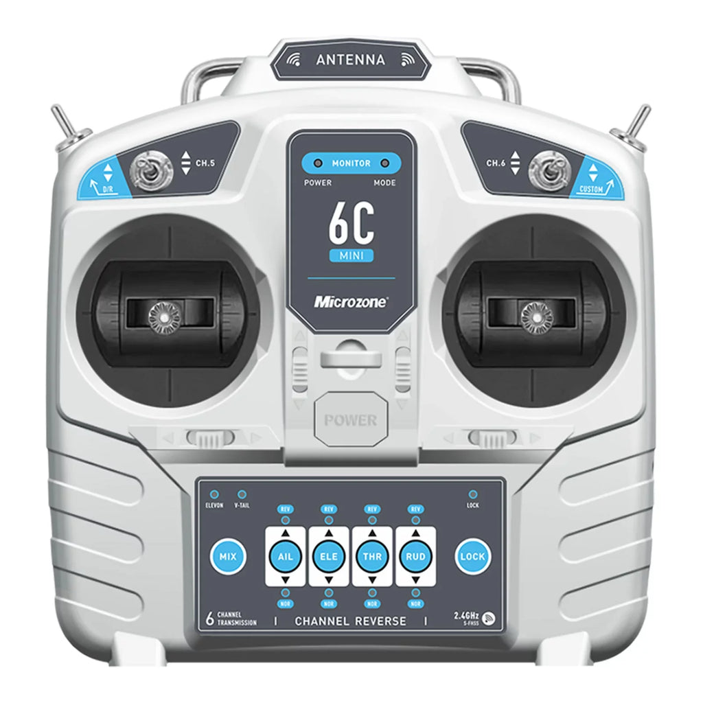 Microzone 6CH Remote Controller Mode 2 for RC Airplane Drone Multirotor Helicopter Car Boat