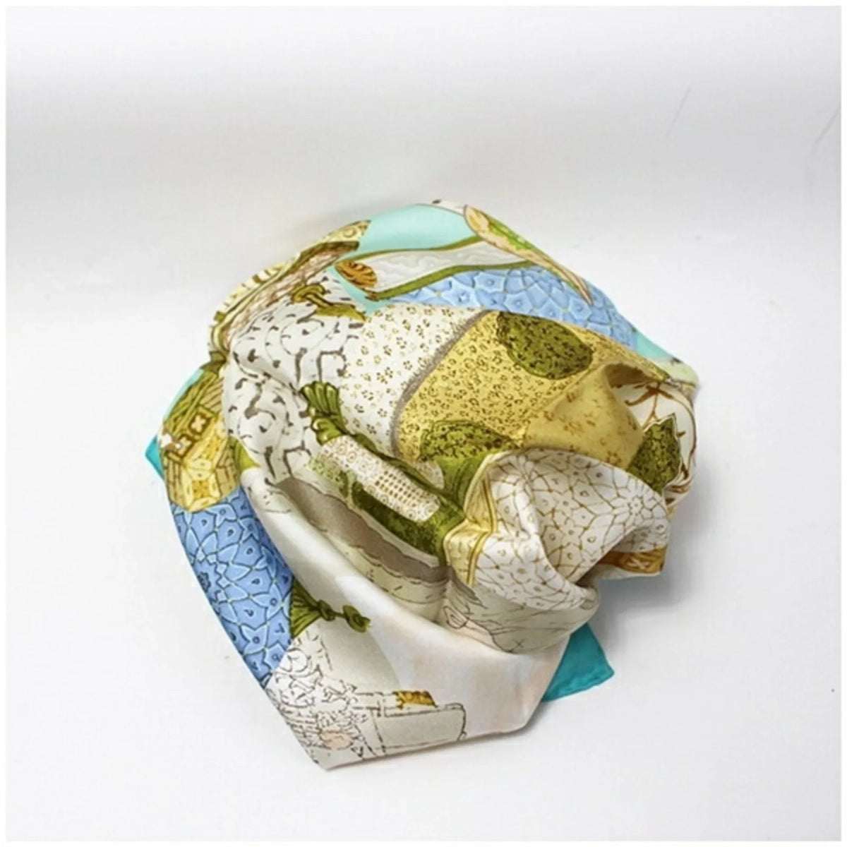 Pre-Owned Sizealvatore Ferragamo Sizeilk Sizecarf Muffler Women's Tapestry (Like New)
