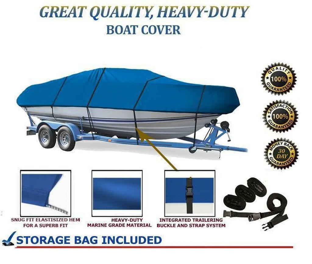 BLUE, GREAT QUALITY BOAT COVER Compatible for TRITON TRI 20X SizeC 2004