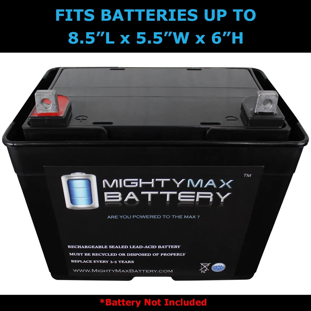 Group U1 SizeLA / GEL Battery Box for Kayak's Trolling Motor