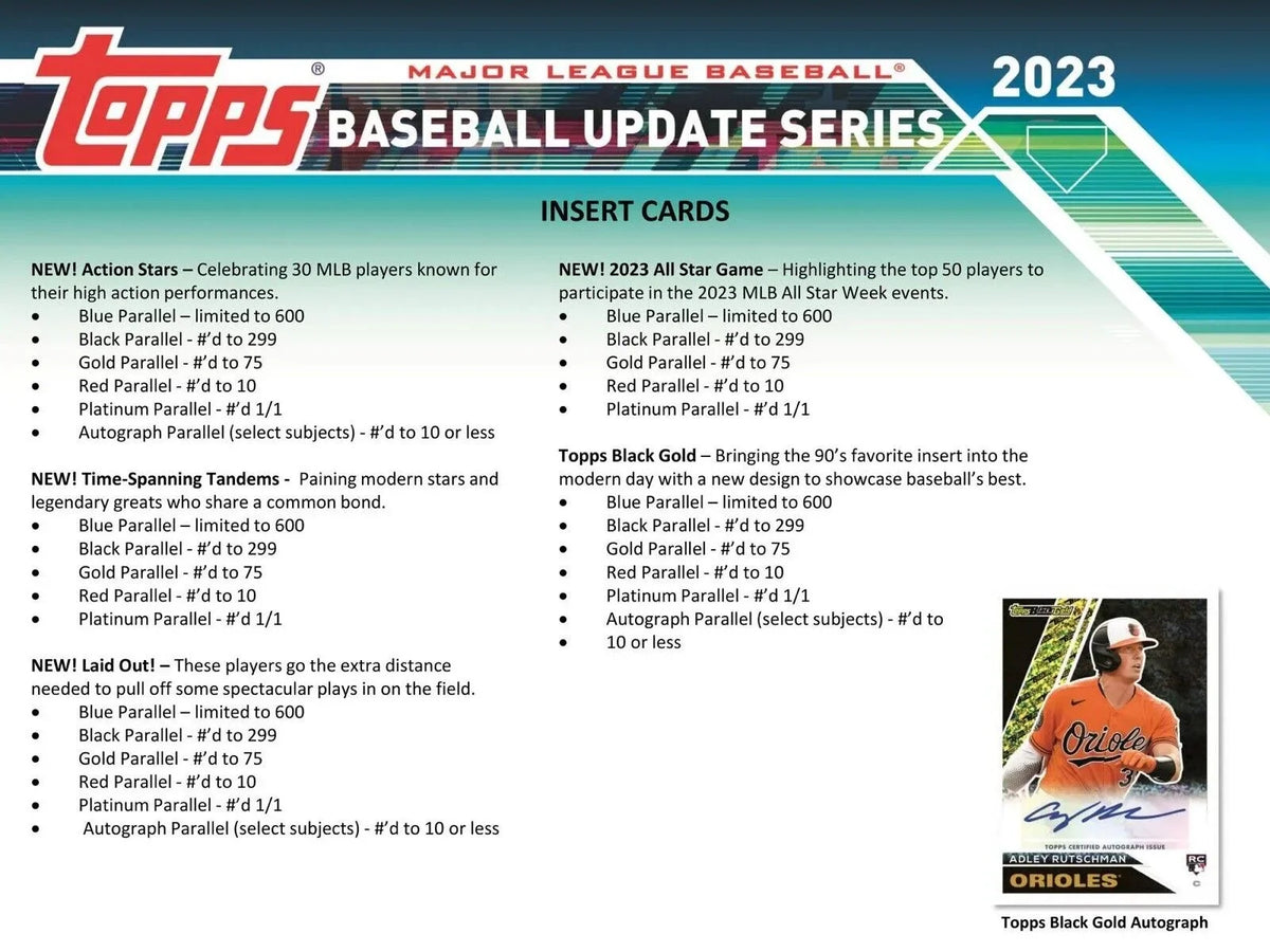 MLB Topps 2023 Update Sizeeries Baseball Trading Card HOBBY Box