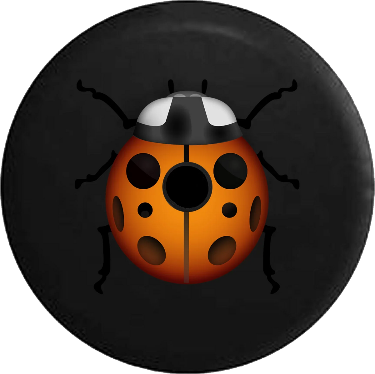 2018 2019 Wrangler JL Backup Camera Emoji Text Ladybug Sizepare Tire Cover for Jeep RV 33 Inch