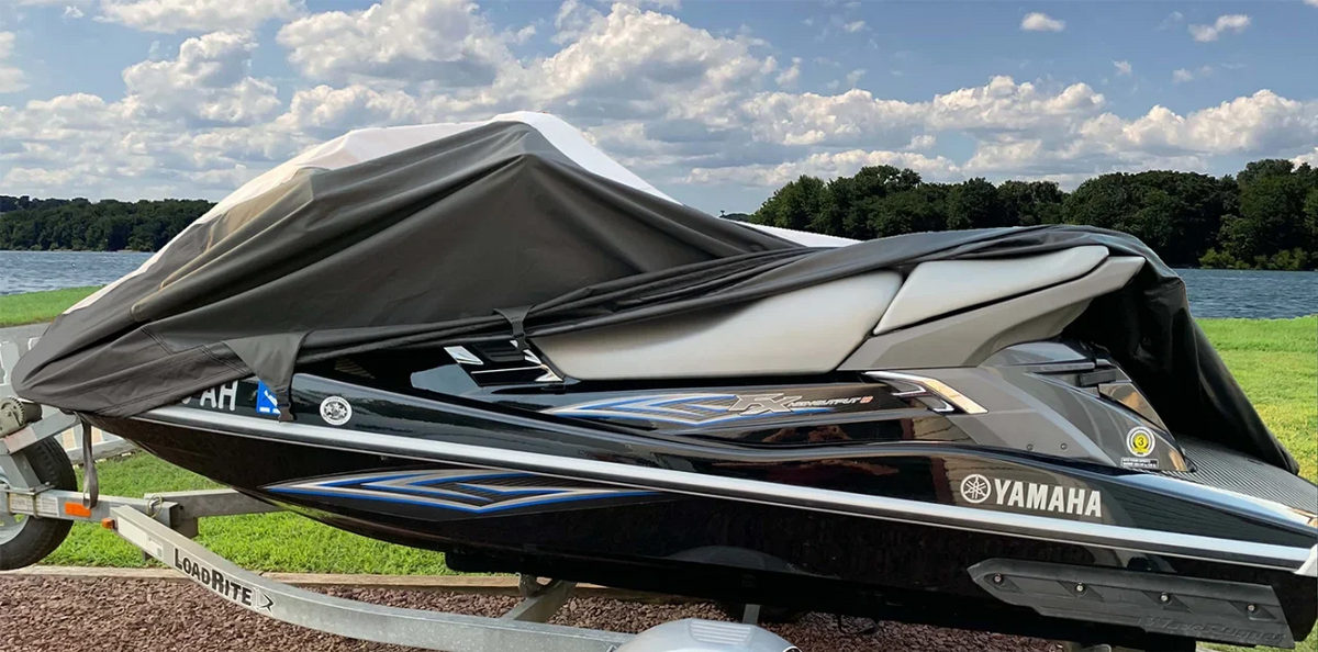 SizeUPER HEAVY-DUTY PWC Jet Sizeki Cover Compatible for Kawasaki Jet Sizeki Ultra 250X / 250LX 2007-2008