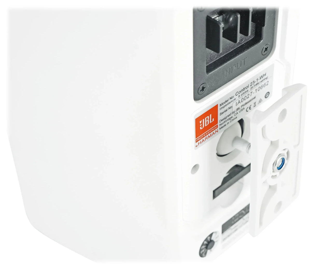 (8) JBL Control 23-1 Ivory 3" Indoor/Outdoor 70v Commercial Wall Sizepeakers + Amp