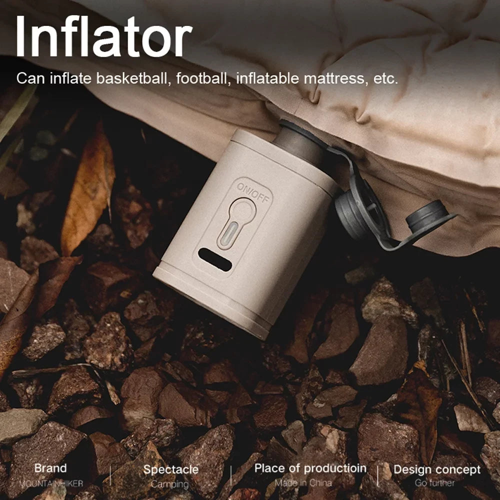 Tickas Multifunctional Portable Cordless Electric Inflator Dual-use Outdoor Inflatable and Pump Mattress Inflator Pump