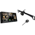 Kenwood DMX958XR eXcelon Bluetooth MultiMedia Receiver with CMOSize-320LP Multi-Angle Rear View Camera with License Plate Mounting