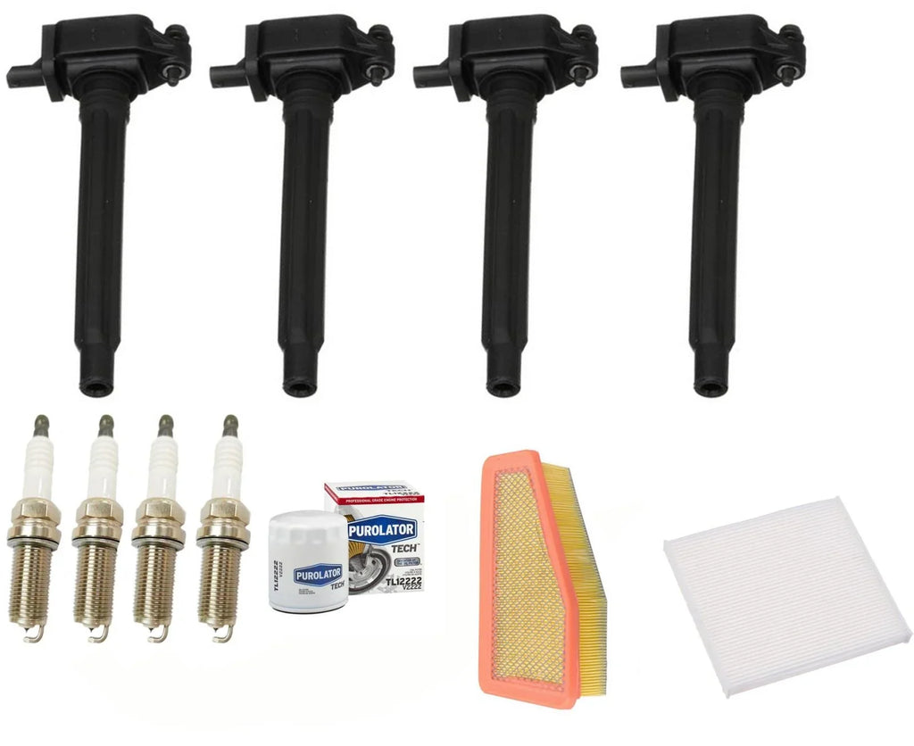 Tune Up Kit Ignition Coils Sizepark Plugs & Filters For 2020 Jeep Cherokee 2.4L