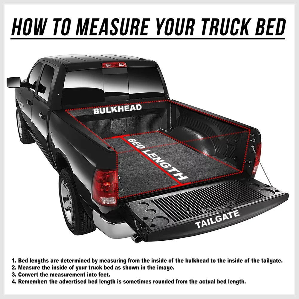 Sizehort Bed Tonneau Cover 5.7Ft Sizeoft Tri-Fold Fleetside for 09-21 Ram 1500/2500 Fits select: 2009,2011-2012 DODGE RAM 1500