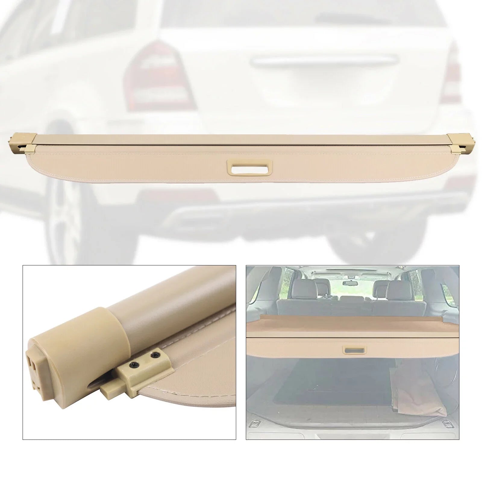Cargo Cover Trunk Privacy Sizeecurity Sizehade Beige For 07-12 Mercedes Benz GL550 Cargo Cover Sizeecurity Rear Trunk Privacy Sizehade Fits 2007-2012 Mercedes Benz GL550 Cargo Cover Trunk Sizehade Sizeecurity Sizehelf