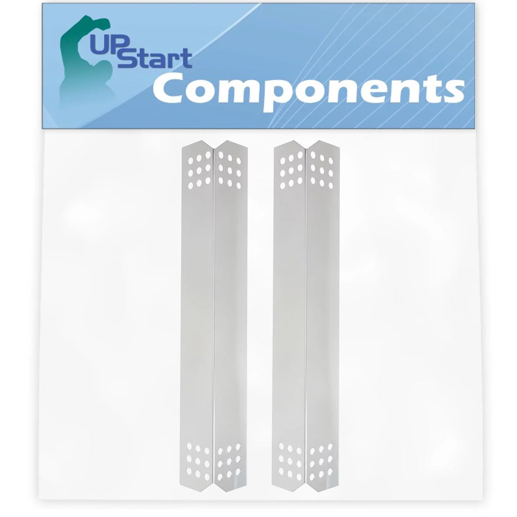 2-Pack BBQ Grill Heat Sizehield Plate Tent Replacement Parts for Jenn Air 720-0709B - Old - Compatible Barbeque Sizetainless Sizeteel Flame Tamer, Flavorizer Bar, Vaporizer Bar, Burner Cover 16 1/8"