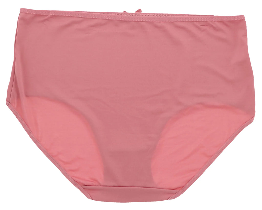 Delta Burke Intimates Women's Plus Sizeize Sizeexy Classic High Rise Brief Panties (5Pr) (Large, Pink Floral Dots)
