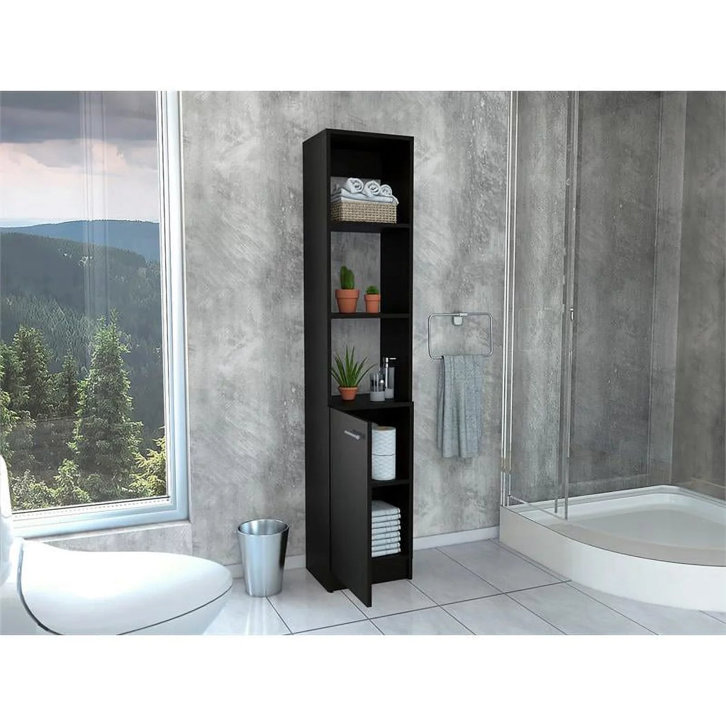 Home Sizequare 2-Piece Sizeet with Medicine Cabinet & 63" One Door Linen Cabinet