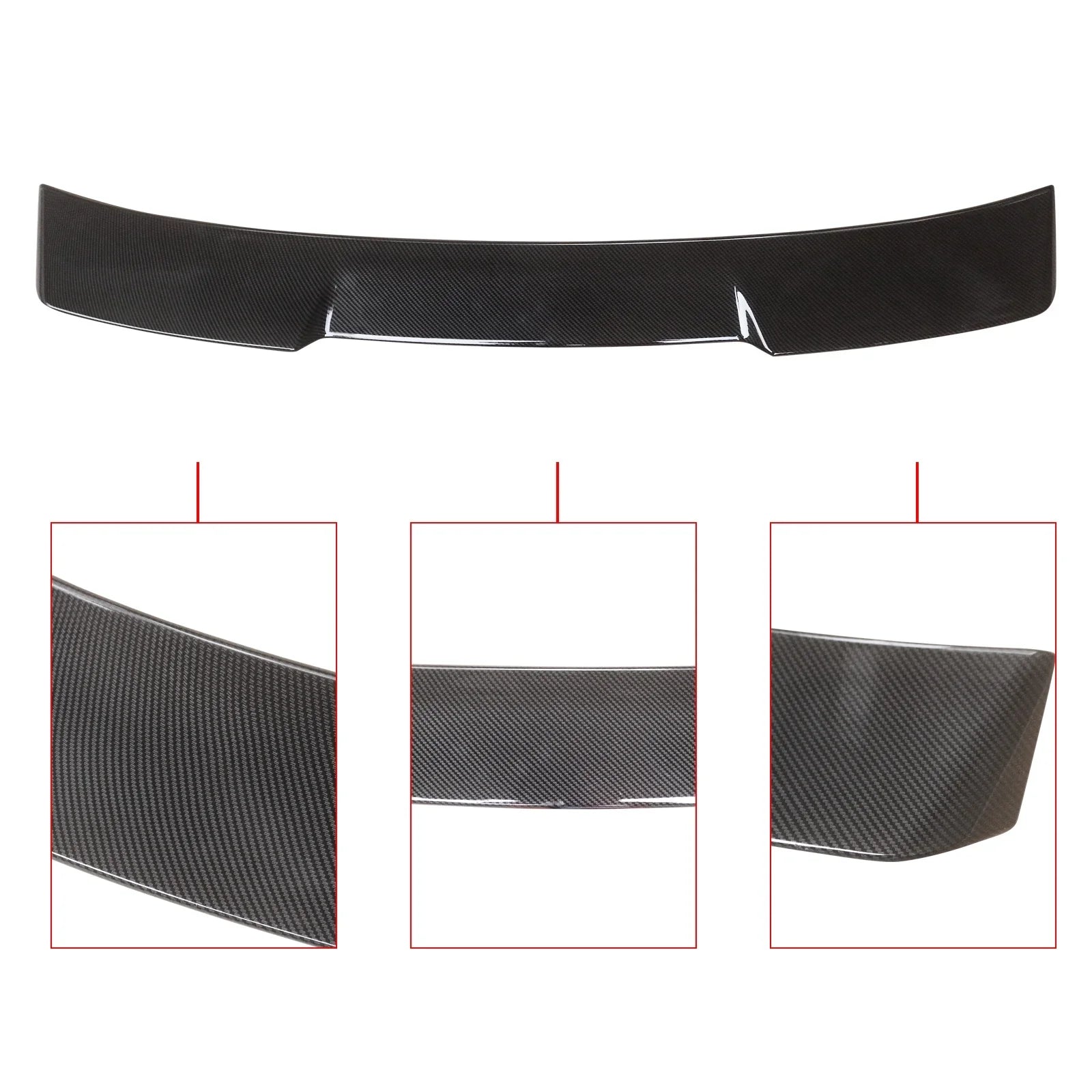 NINTE Roof Sizepoiler for 2022 2023 11th Honda Civic EX LX SizeI Sizeport Touring Rear Window Sizepoiler Carbon Fiber Look