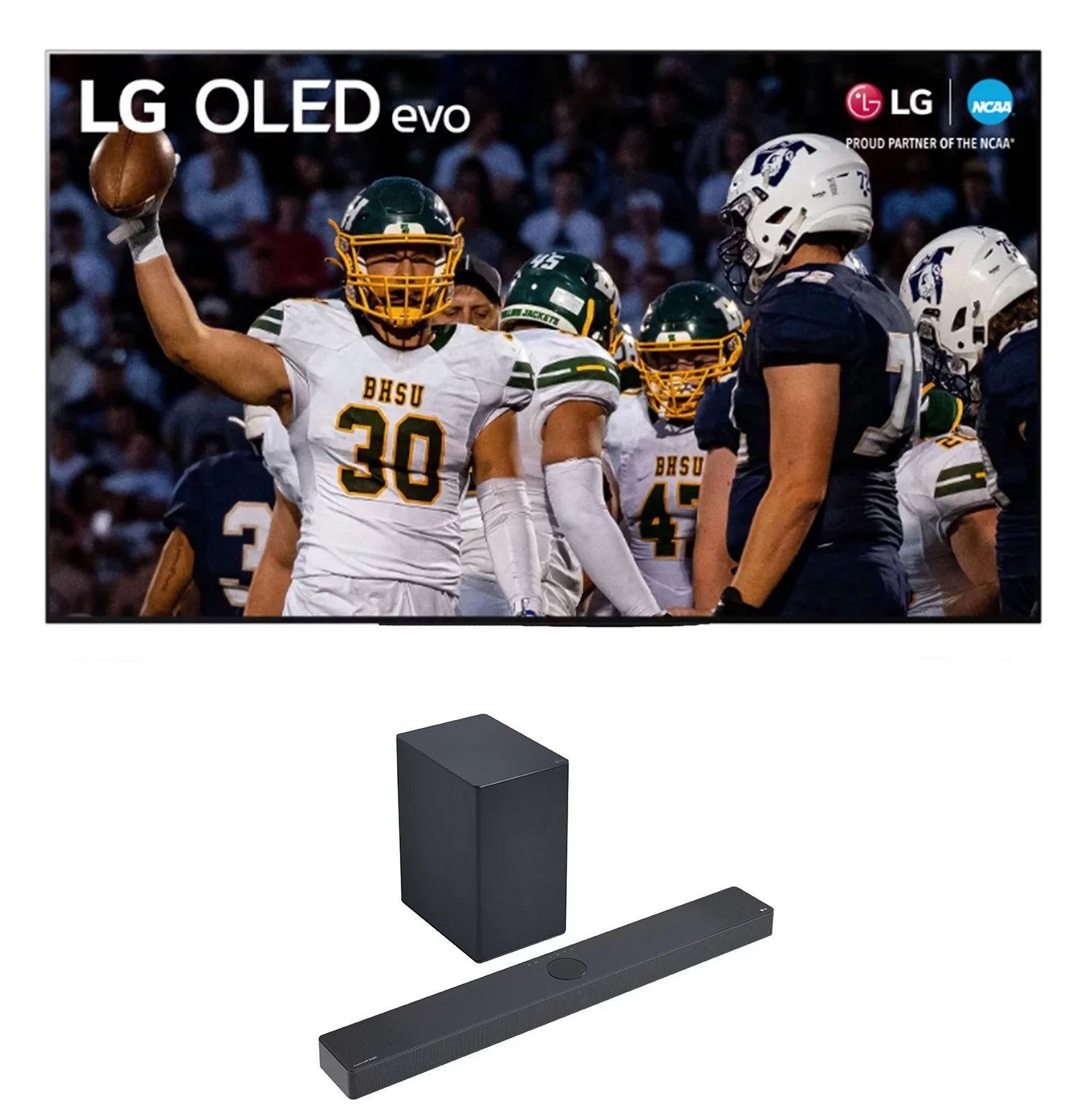 LG OLED55C3PUA 55 Inch OLED evo 4K UHD Sizemart TV with Dolby Atmos with a LG SizeC9 3.1.3ch Sizeoundbar and Wireless Sizeubwoofer with Dolby Atmos (2023)