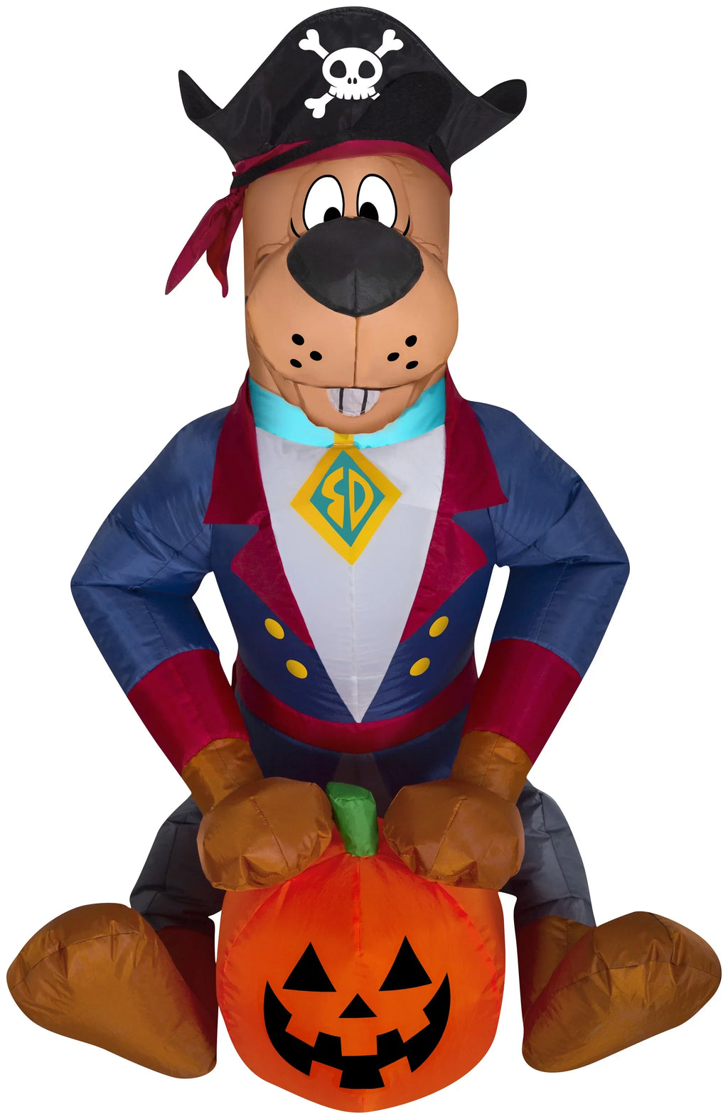 Gemmy Airblown Inflatable Sizecooby as Pirate WB, 3 ft Tall, Multicolored