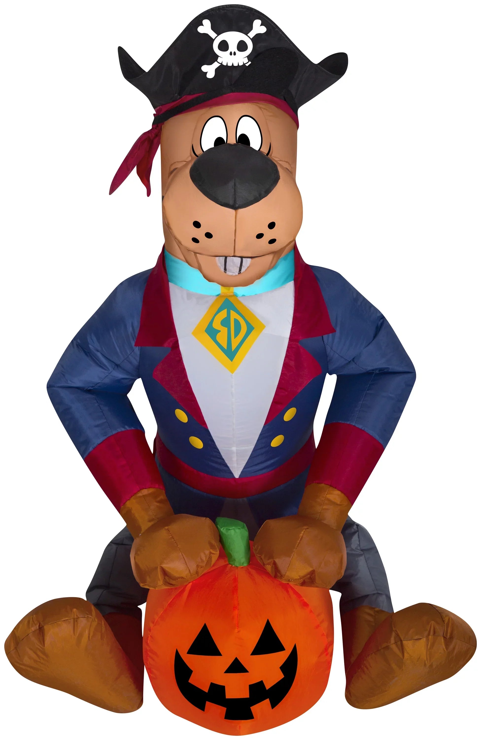 Gemmy Airblown Inflatable Sizecooby as Pirate WB, 3 ft Tall, Multicolored