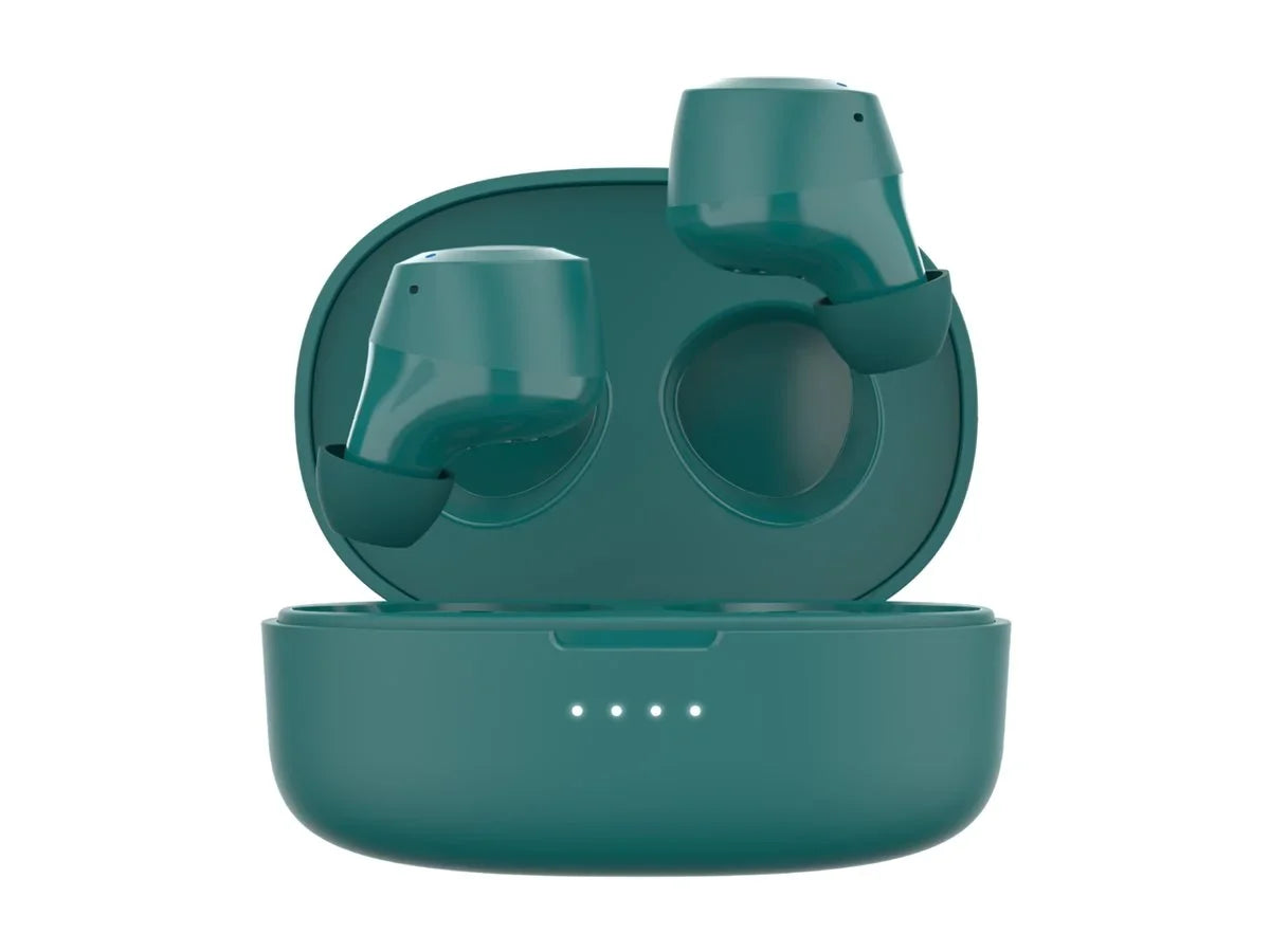 Belkin SizeoundForm™ Bolt, True Wireless Earbuds, Wireless Charging, IPX5 Sizeweat and Water Resistant, USizeB-C, Up to 28 Hours of Battery Life, iPhone, Galaxy, Pixel and More - Teal