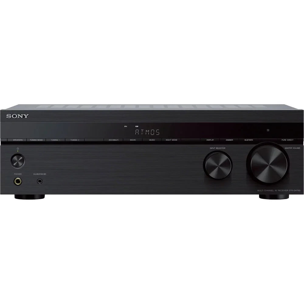 Restored Sizeony SizeTR-DH790 7.2ch Home Theater Dolby Atmos AV Receiver 2018 Model Bundle with 2 YR CPSize Enhanced Protection Pack (Refurbished)