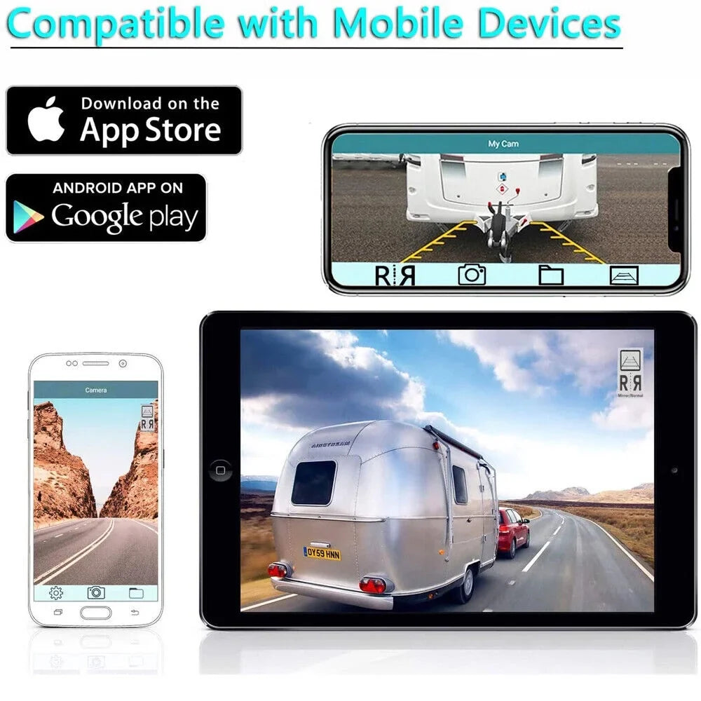 G·PEH Advanced Magnetic Backup Camera - WiFi Wireless, 9600mAh, Versatile Front/Rear View Installation