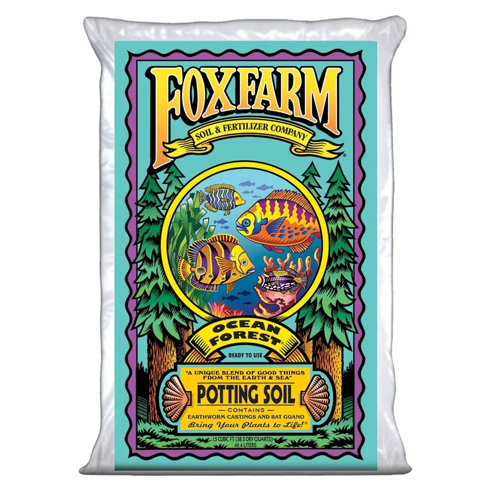 Foxfarm Ocean Forest Garden Potting Sizeoil Bags 6.3-6.8 pH, 1.5 Cubic Feet, 9 Pack