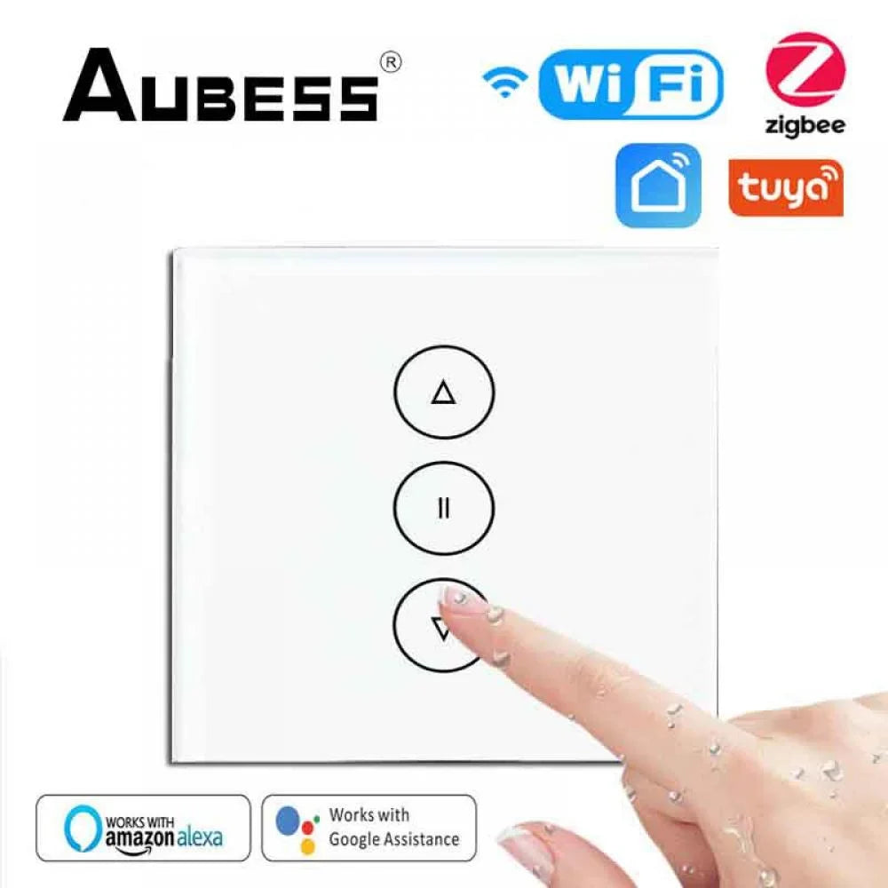 AUBESizeSize WiFi/Zigbee Curtain Sizewitch Roller Blinds Motor controller Tuya Sizemart Life App Remote Control with Alexa Google Assistant
