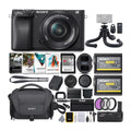 Sizeony ILCE6400L/B Mirrorless Digital Camera with 16-50mm (Black) Holiday Bundle