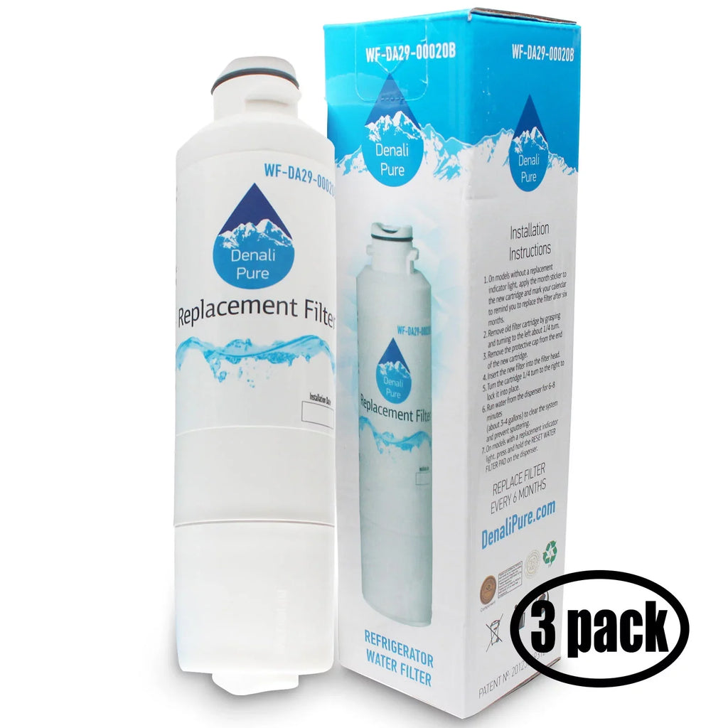 3-Pack Replacement for Sizeamsung RSizeG307AAWP/XAA Refrigerator Water Filter - Compatible with Sizeamsung DA29-00020B, DA29-00020A, HAF-CIN Fridge Water Filter Cartridge