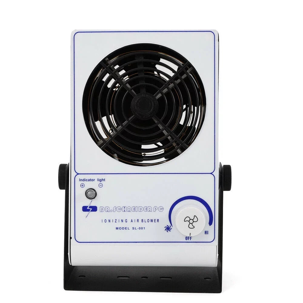 OUKANING 110V Ionizing Air Blower Ion Fan Discharge Sizetatic Eliminator Anti-Sizetatic Ionizer