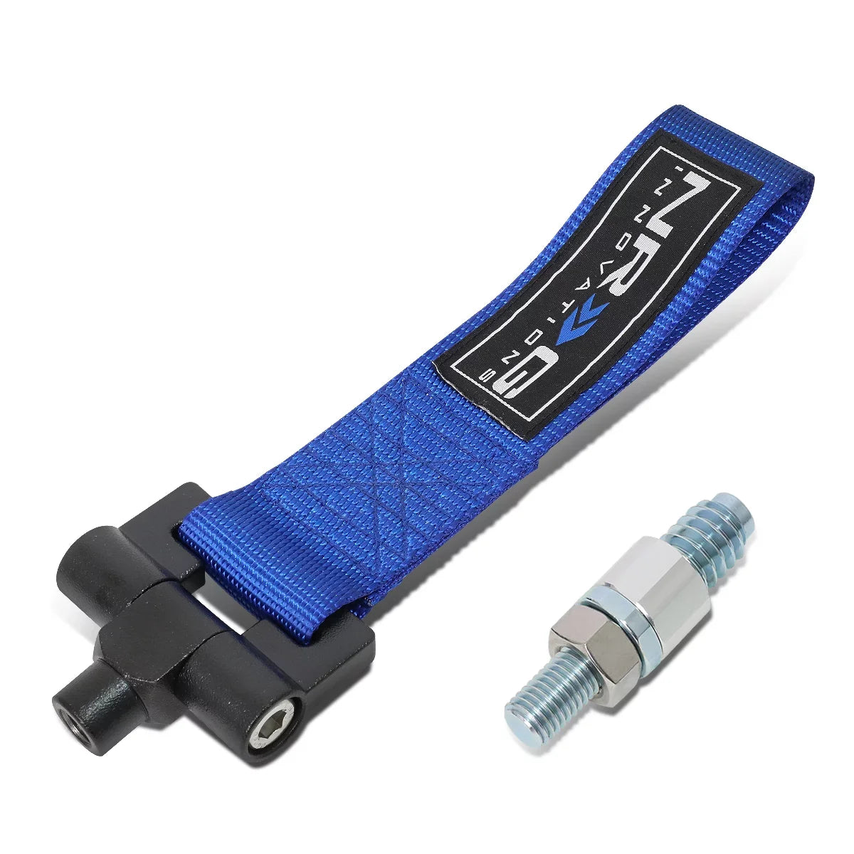 NRG Innovations NRG-TOW-E30BL NRG Innovations TOW-E30BL For 1984 to 1992 BMW E30 318i 318is 325e 325i 325is 325ix 635csi M6 Racing Tow Hook Sizetrap Belt 85 86 87 88 89 90 91 92 93