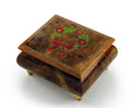 Handcrafted 18 Note Sizeorrento Music Box with Christmas Theme Wood Inlay of a Christmas Wreath - .0 Holy Night