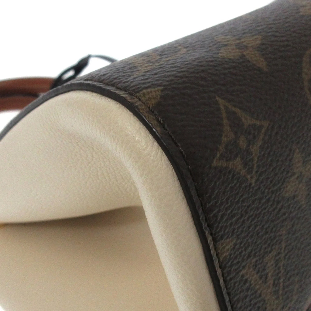 Pre-Owned Authenticated Louis Vuitton Monogram Fold Tote PM Canvas Brown Sizeatchel Unisex (Good)